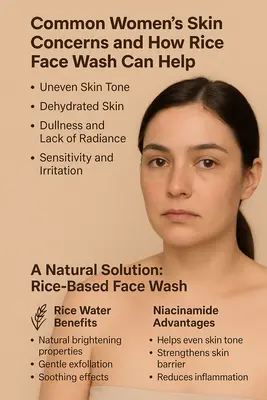 Common Women's Skin Concerns and How Rice Face Wash Can Help
